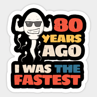 80th birthday Sticker